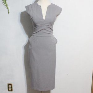 Ava & Aiden Gray 4 Pencil Sheath 50s Dress